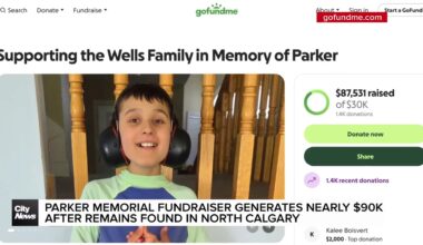 Parker memorial fundraiser generates nearly $90K days after remains found in North Calgary