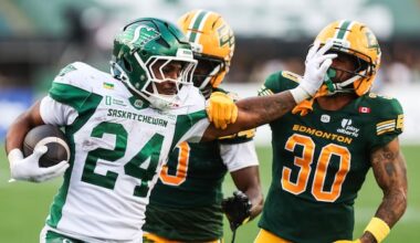 Roughriders beat the Elks in front of 31,757 fans in Edmonton