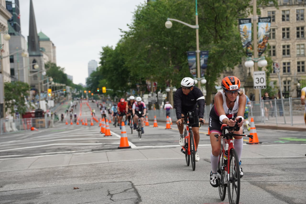 The Ironman Triathlon takes athletes on a lengthy course through Ottawa, with swimming, cycling and running portions.