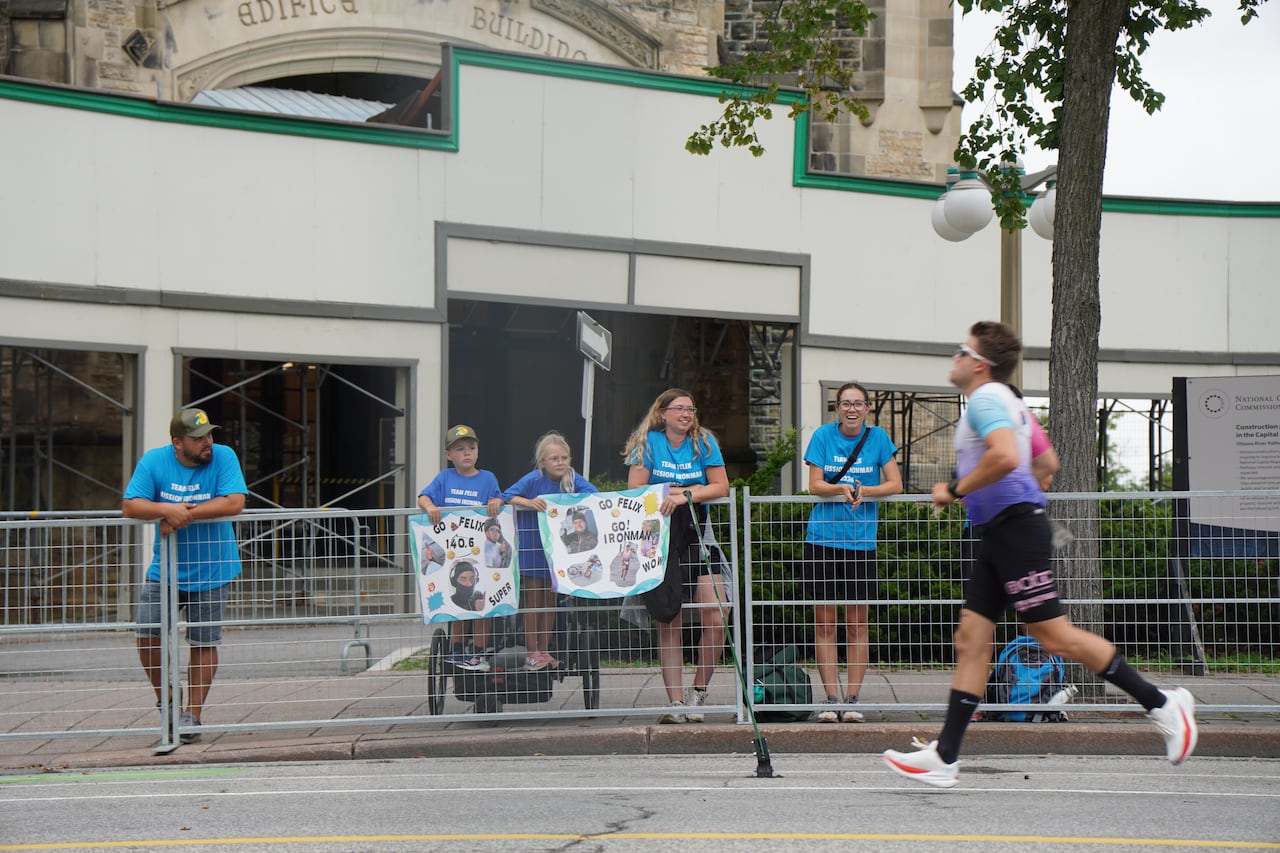 Supporters lined the racetrack’s barriers on Wellington Street to cheer on their loved ones.