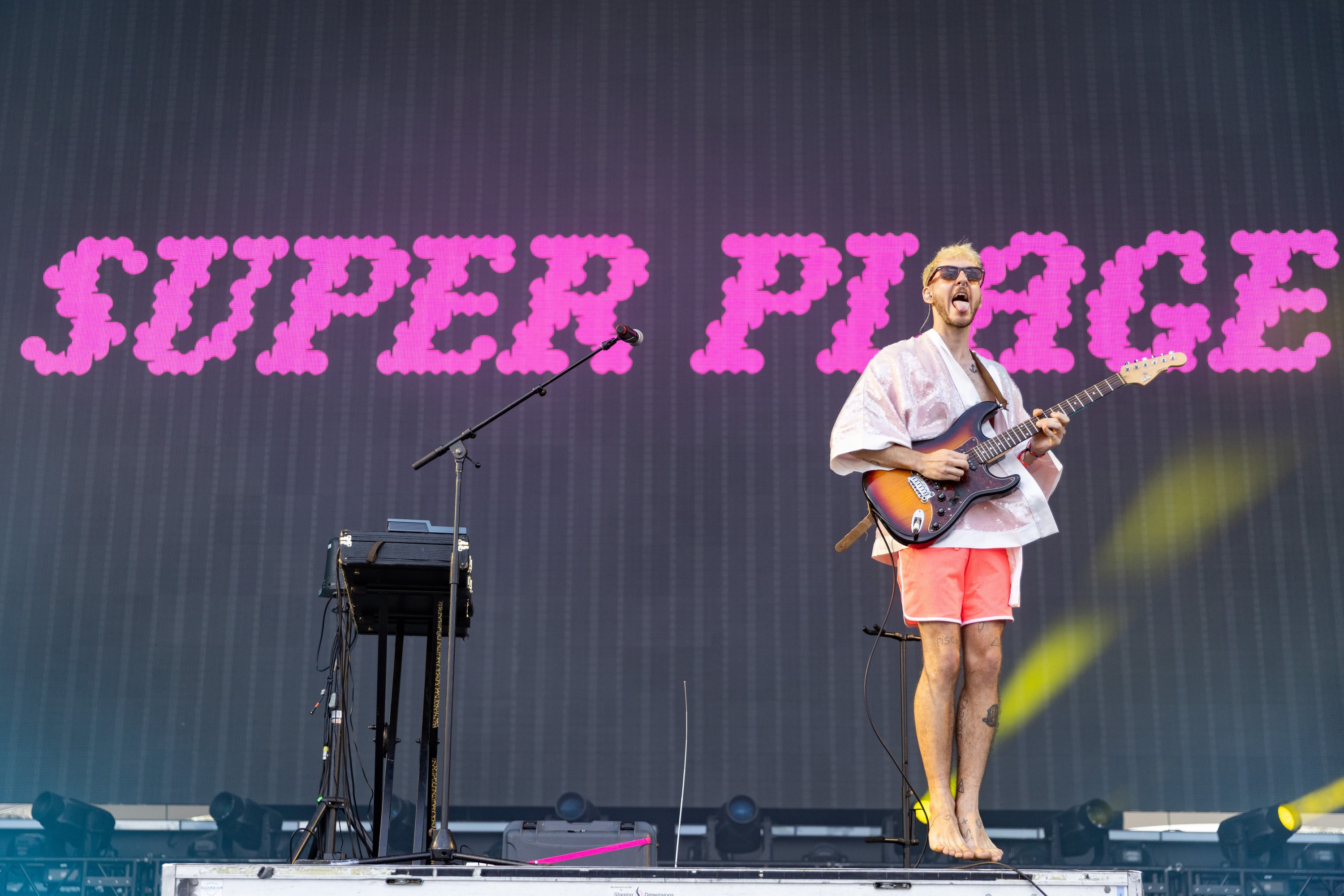 Super Plage, a.k.a. Jules Henry, is the first artist to perform at the Osheaga Music and Arts Festival