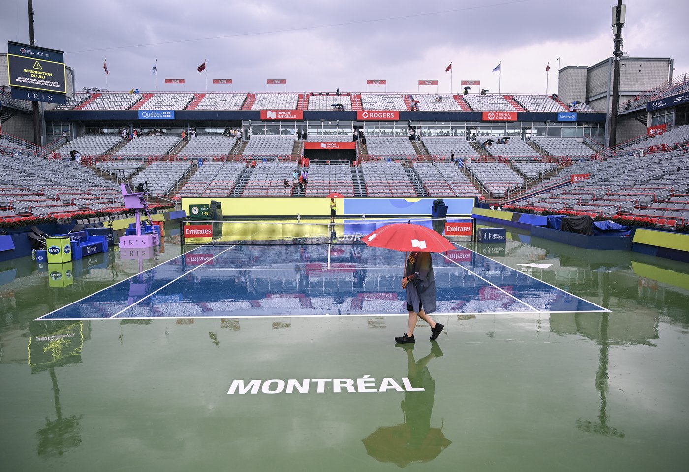 Rain washes out first day of National Bank Open main draw in Montreal | NanaimoNewsNOW