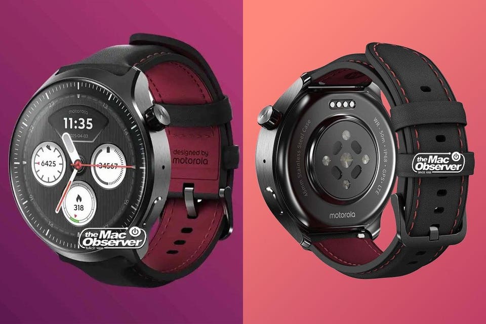 Rendered images of the Moto Ultra watch.