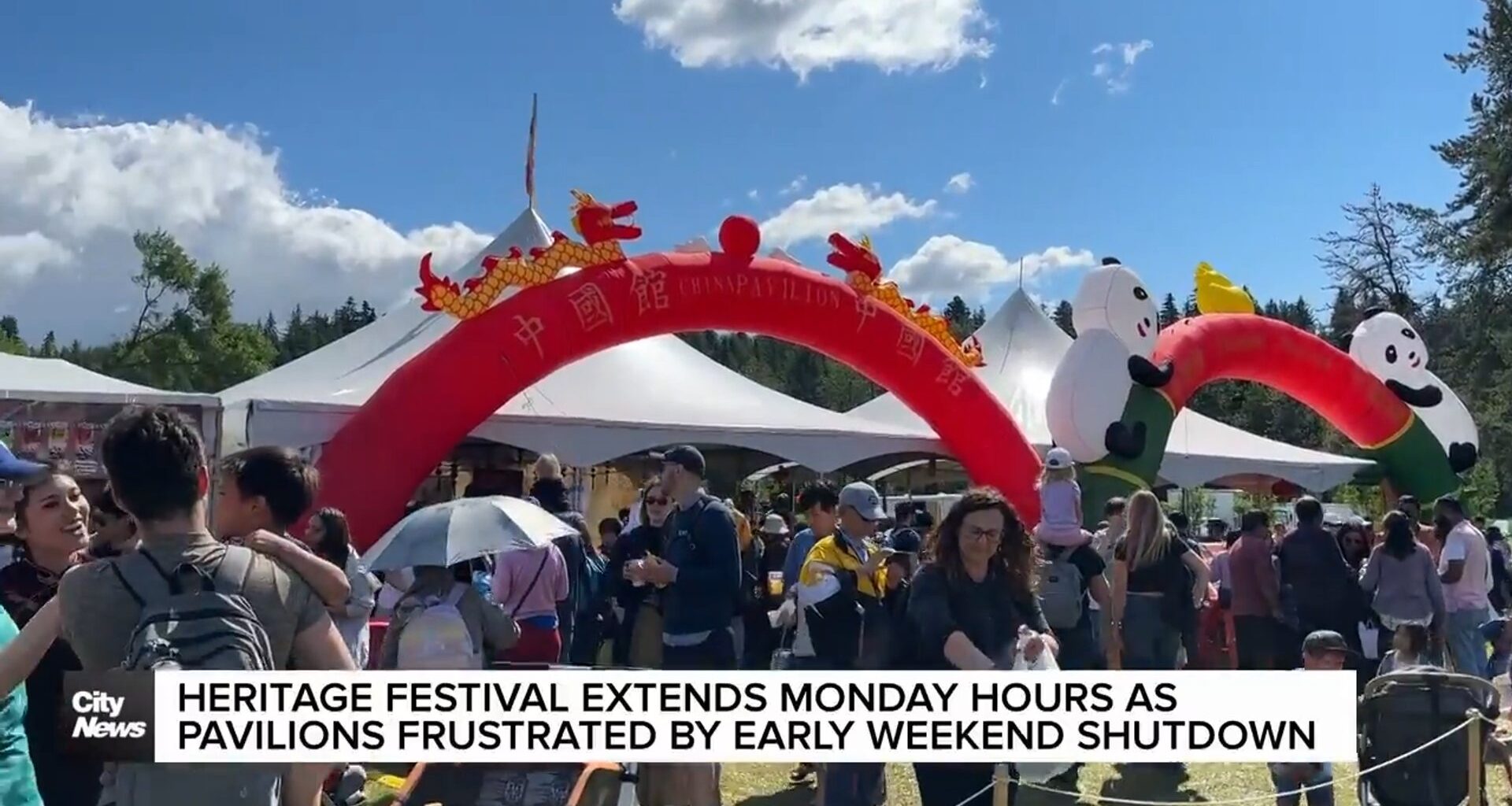 Heritage Festival extended one hour Monday after early shutdown due to strong winds