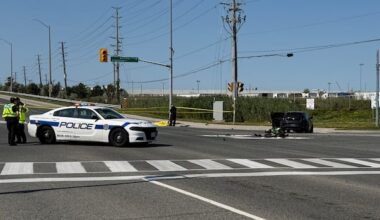 Motorcyclist dead following vehicle collision in Brampton: police