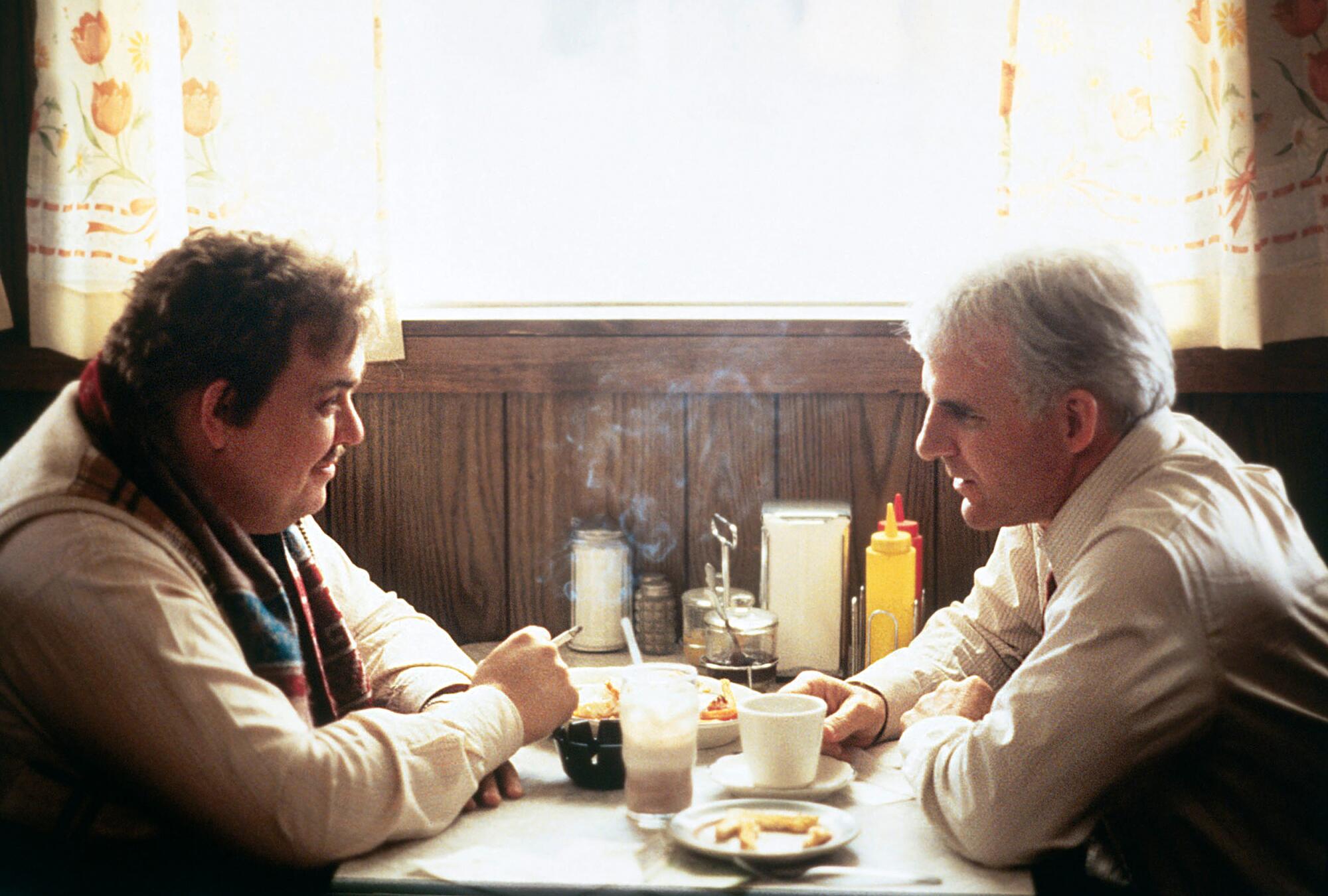 John Candy and Steve Martin star in the 1987 movie, "Planes, Trains and Automobiles."