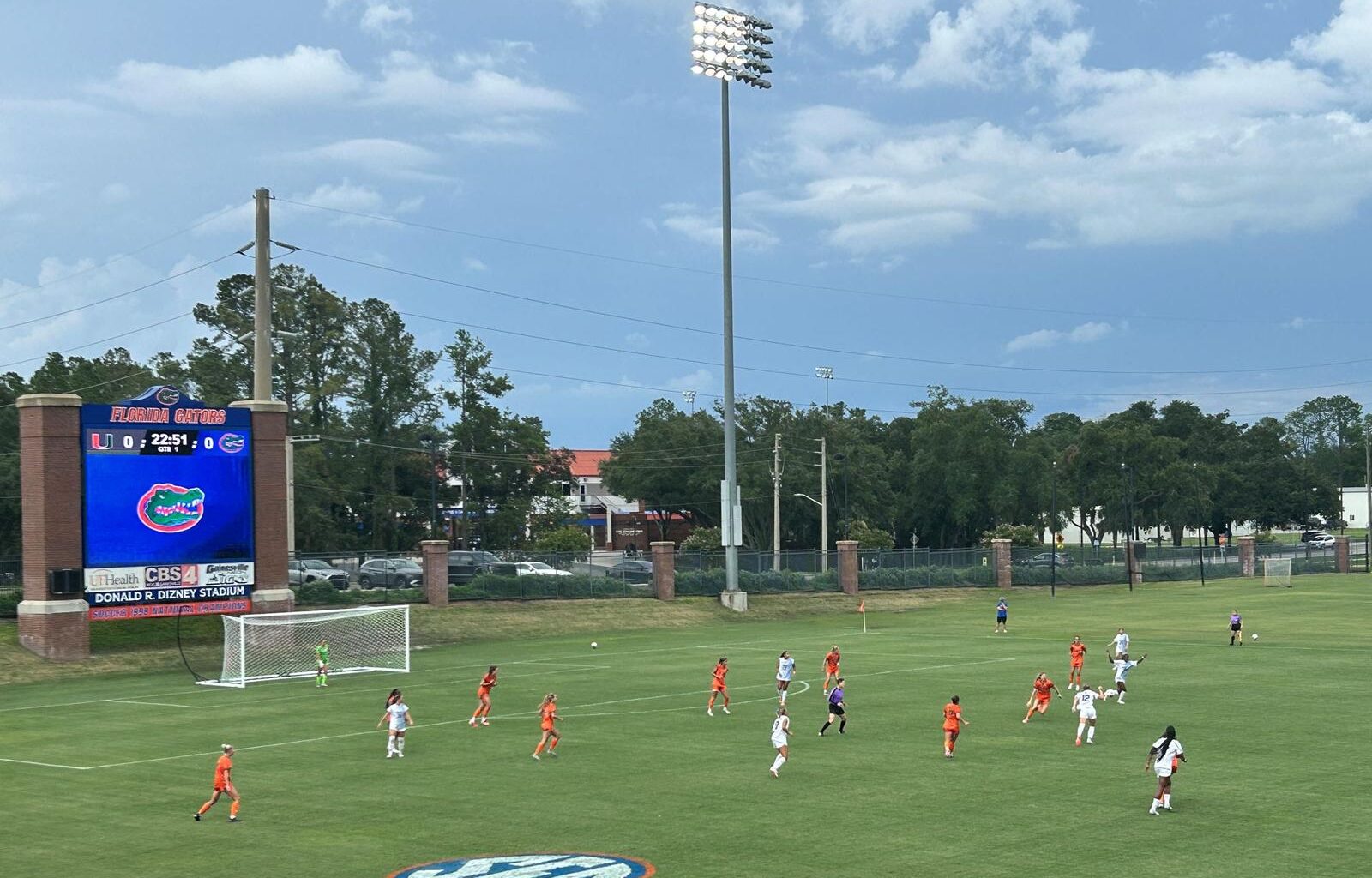 2026 University of Florida soccer team (front row from left): Iori Watanabe, Carlota Martins, Ella Petersen, Kelsey Smith, Emma Duval, Tatum Borman, Zoe Main, Sophia Sindelar, Adia Symmonds. Second row: Katie Johnston, Addison Dean, Lael Hill, Norah Abbott, Montelene Dymond, Kyra Taylor, Addy Hess, Nylah Norris, Mia Gray, Courtney Hogan. Back row: Assistant Coach Kerri Hanks Petersen, Associate Head Coach Jonathan Garbar, Charlotte Grim, Hannah Jibril, Conamora Ndana, Skye Barnes, Jayden Emmanuel, Paloma Peña, Paris Bice, Lena Bailey, Avery Upton, Breahn Fisher, Head Coach Nick Zimmerman, Assistant Coach David Styles