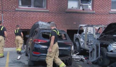 Fire burns multiple vehicles, damages apartment building in Westboro