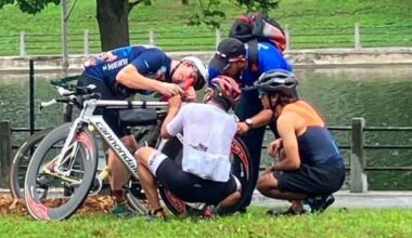 Local cyclists 'MacGyver' fix after Ottawa athlete's bike seat 'exploded' during Ironman