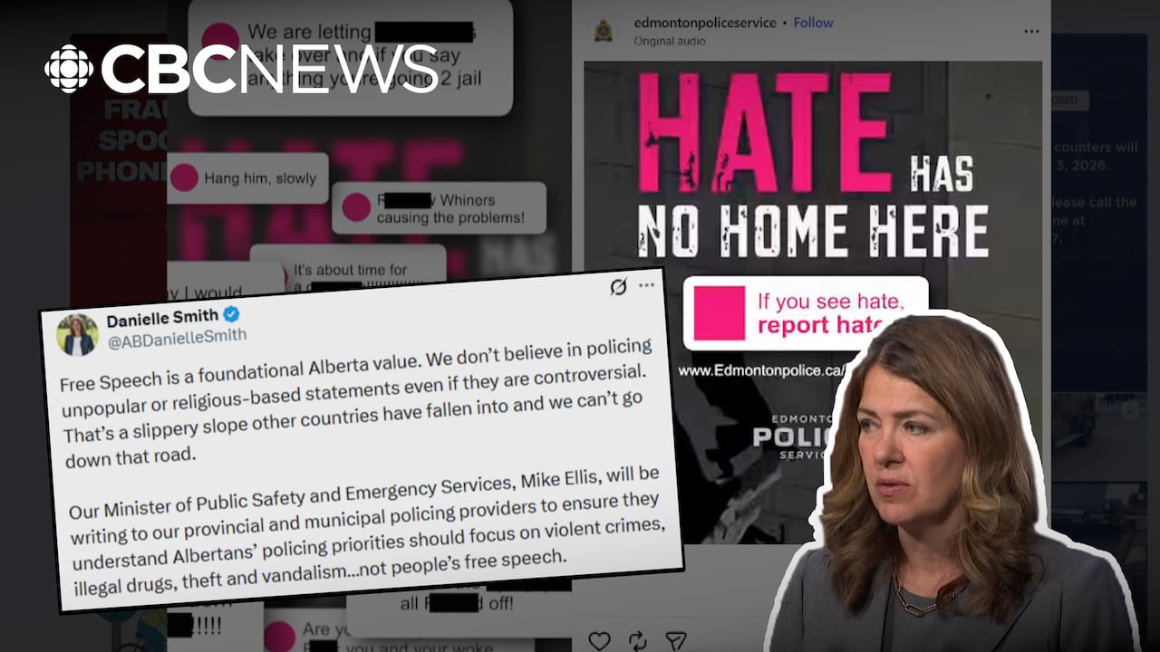 Alberta government overstepping with reaction to Edmonton police hate crime post, experts say