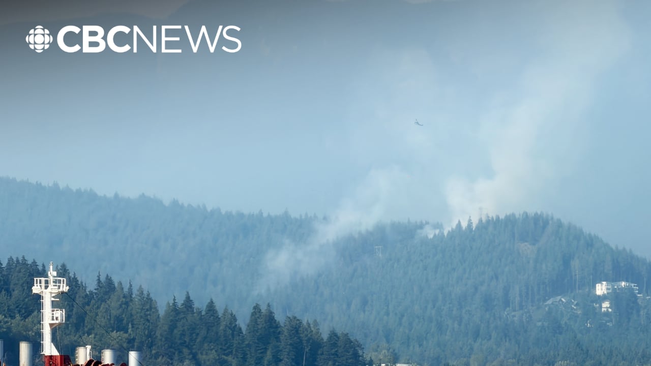 Out-of-control fire burns in Belcarra Regional Park near Vancouver