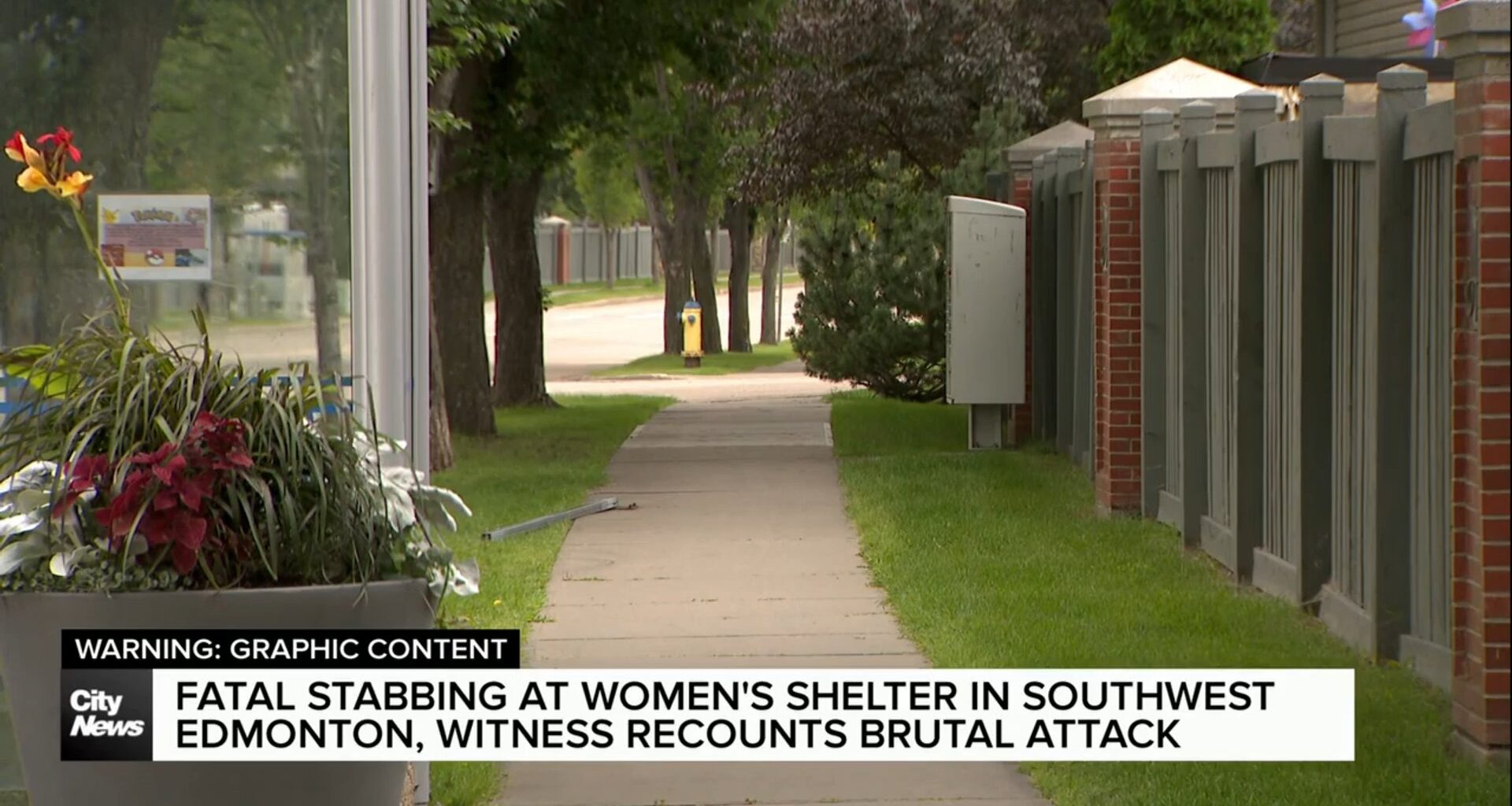 Edmonton women’s shelter was site of fatal stabbing, witness speaks