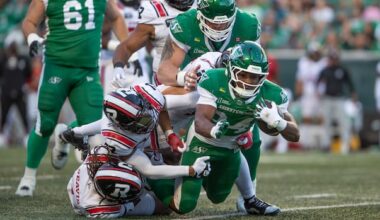 Roughriders keep Redblacks' losing streak going with a 42-20 win