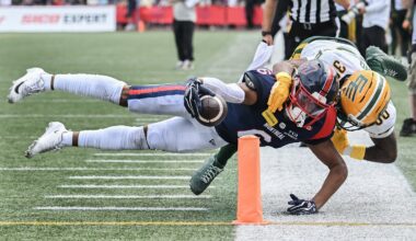 Alexander, Philpot lift Alouettes to dominant 48-30 win over Elks in CFL