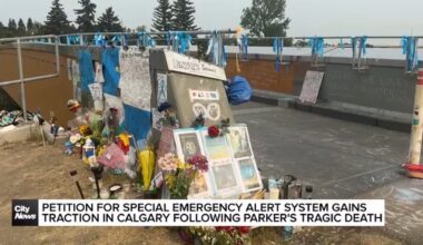 Petition for special emergency alert system gains traction in Calgary following Parker’s tragic death