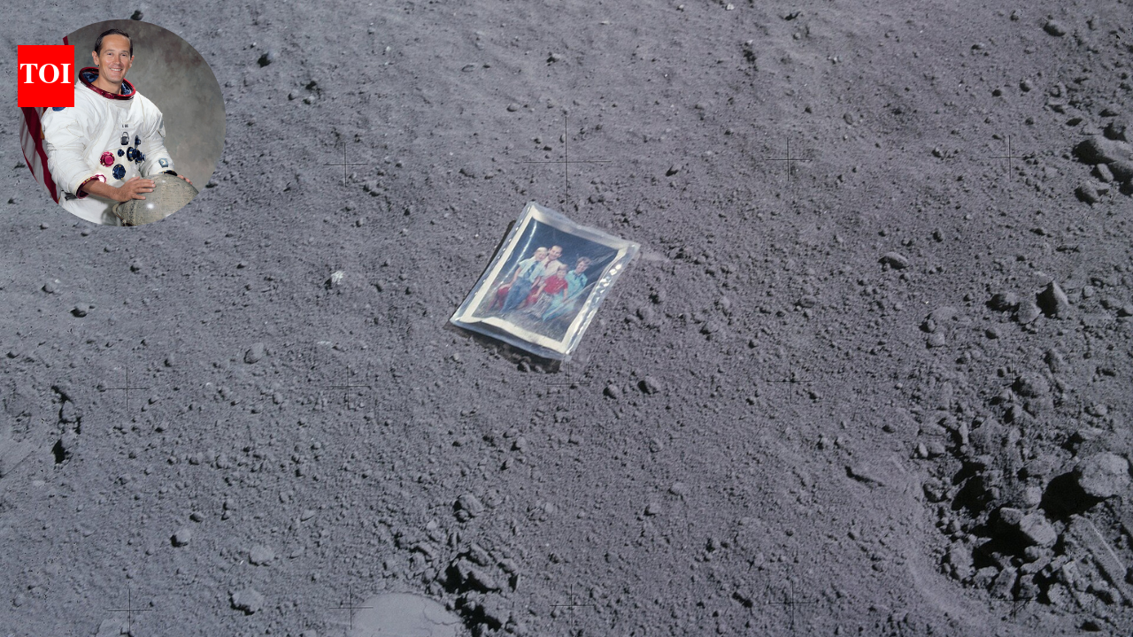 In 1972, an Apollo 16 astronaut left his family photograph on the Moon: The message identifies them as visitors “from planet Earth”