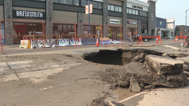 About 20 businesses in Bowness without water after water main break