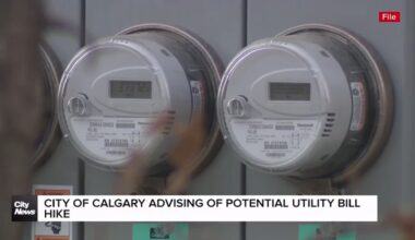 City of Calgary advising of potential utility bill hike