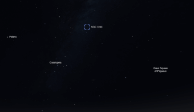 The Sky Today on Monday, August 10: Open cluster NGC 7243 