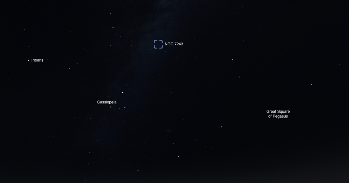 The Sky Today on Monday, August 10: Open cluster NGC 7243 