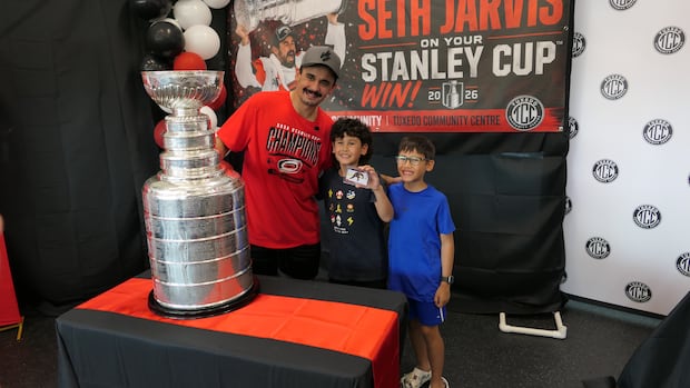 NHL champion Seth Jarvis returns to roots in Winnipeg with Stanley Cup