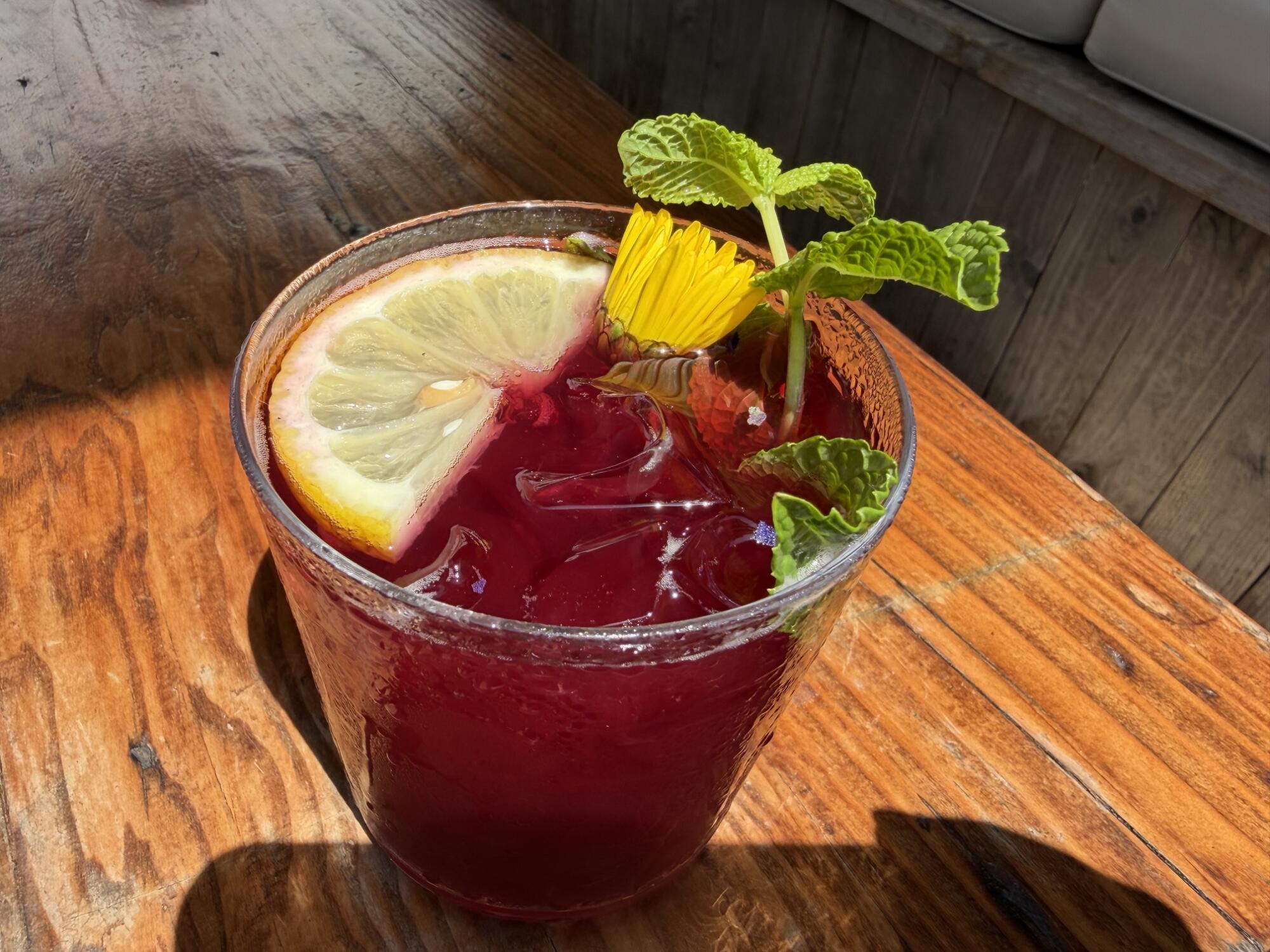 The Hibiscus Sol-Mate, tart and flavorful, is popular in heat waves and during flu season.