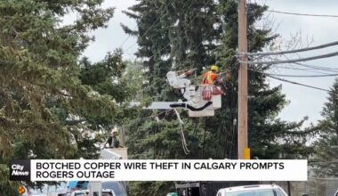 Botched copper wire theft in Calgary prompts Rogers outage