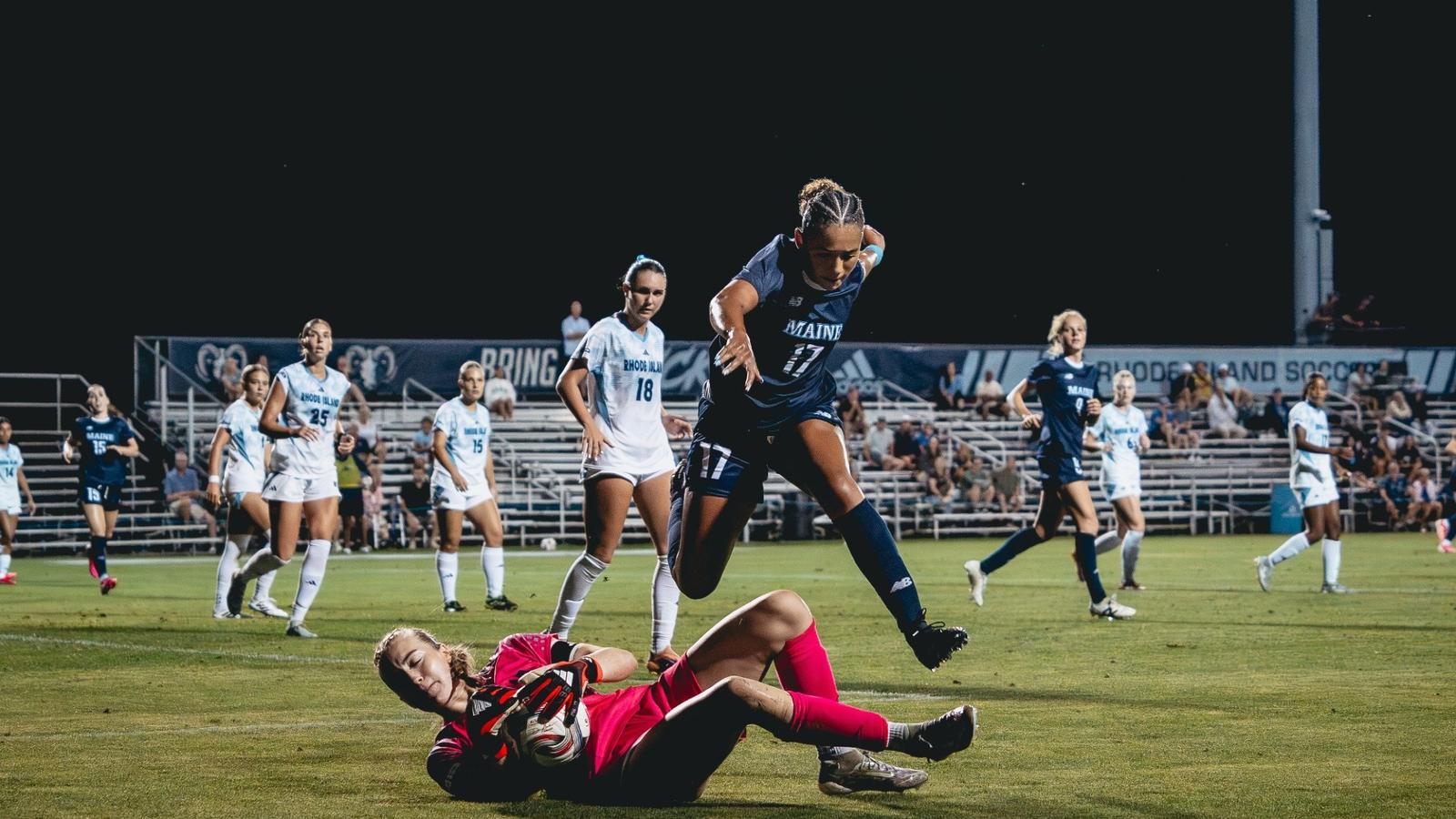 Maine falls at URI in season opener