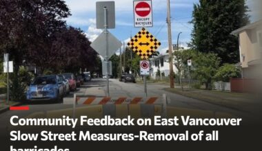 Community backlash: East Van Traffic Coalition wants the City of Vancouver to “Remove the Concrete Barriers” in specific neighborhoods