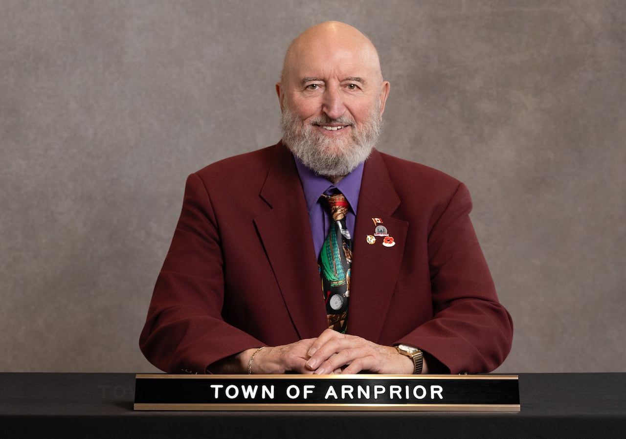 Arnprior, Ont., councillor Dan Lynch, third from left, said he expects candidates in his town to file their nomination papers late.