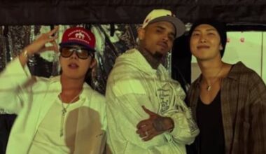 BTS members J-Hope and RM cause outcry after attending Chris Brown show in Toronto, posing with singer