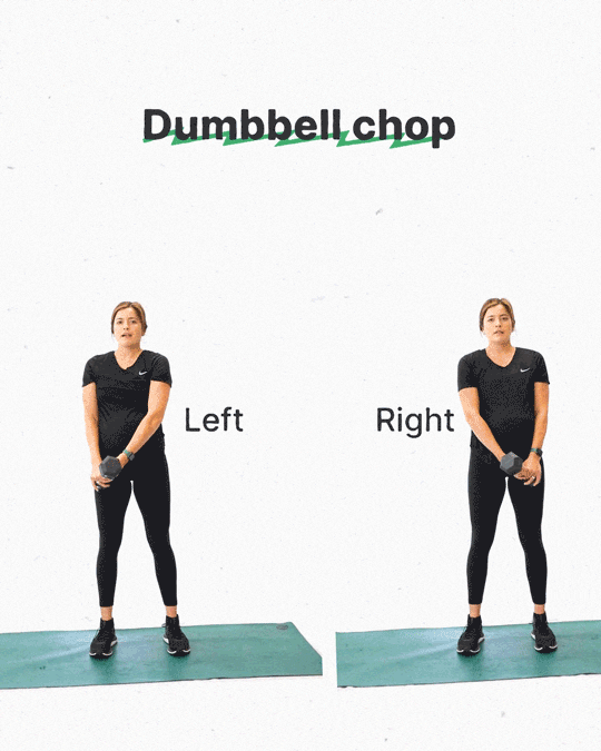 Dumbbell chops