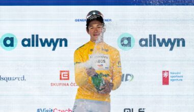 Andrew August has won two stages and leads the Czech Tour prior to the final stage (Photo: Filip Bezdek/NurPhoto via Getty Images)