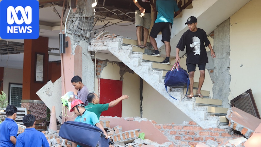 Rescuers search for Indonesian earthquake survivors after dozens killed