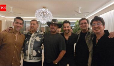 David Dhawan turns 75: Salman Khan, Varun Dhawan attend birthday celebrations