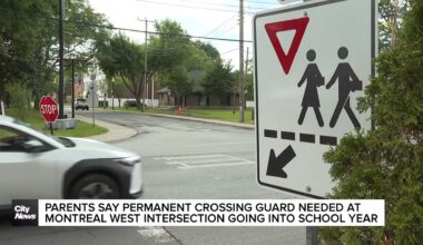 Parents renew calls for crossing guard at Montreal West intersection