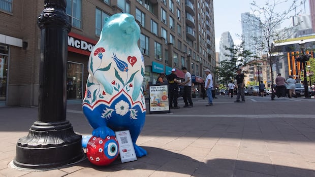Beaver sculptures that welcomed FIFA fans in Toronto up for auction