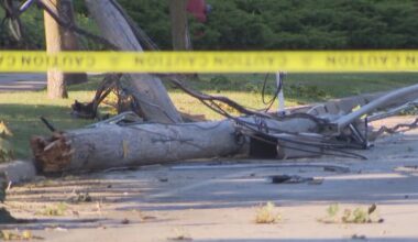 Power being restored for thousands of Brampton homes and businesses after collision knocked down hydro poles