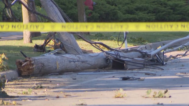 Power being restored for thousands of Brampton homes and businesses after collision knocked down hydro poles