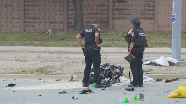 Motorcyclist dead after crash with transit bus in Brampton, police say