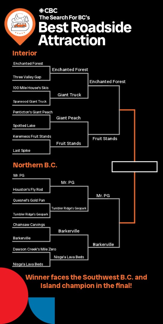 A chart of a voting bracket.