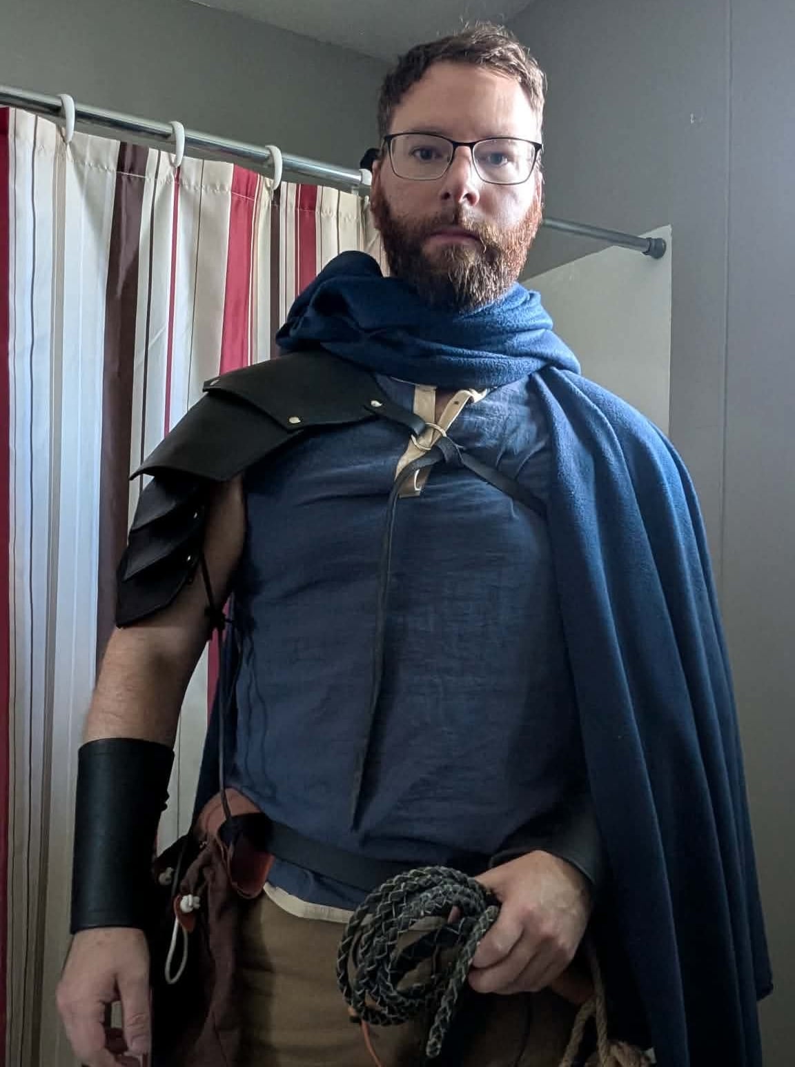 A man wearing a medieval outfit