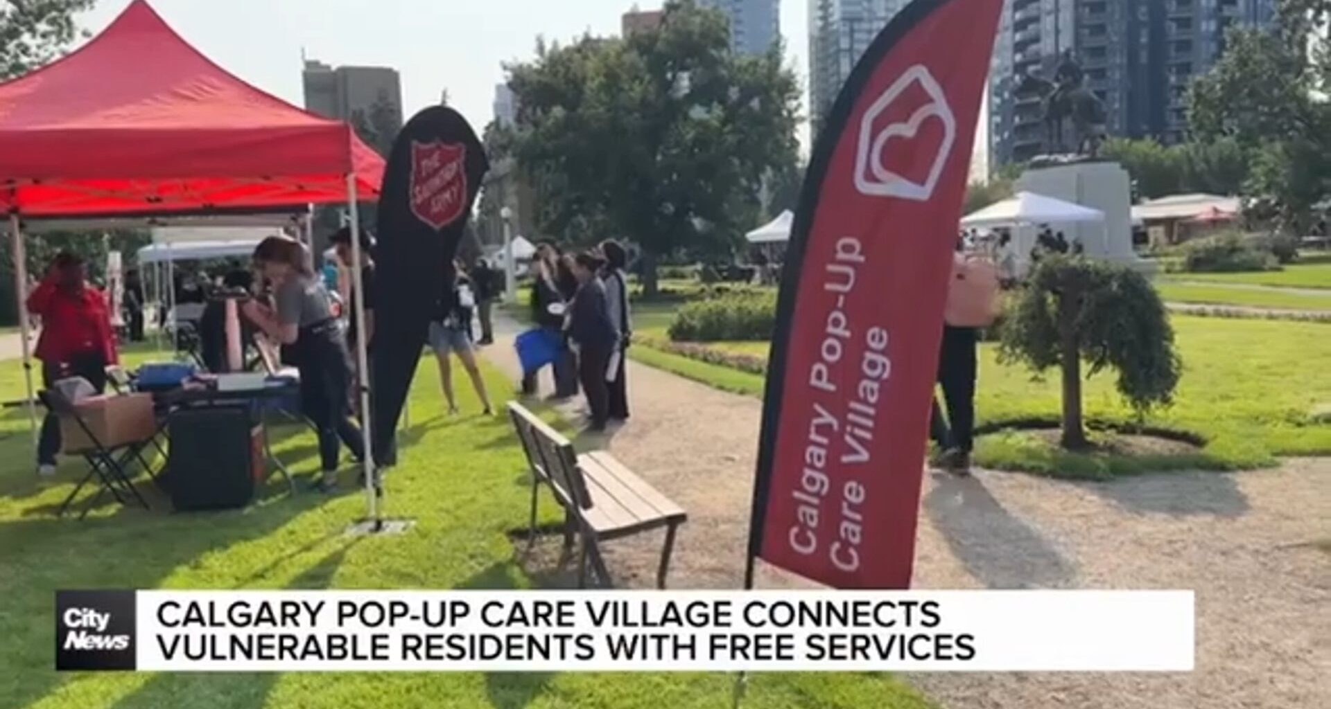 Calgary Pop-Up Care Village connects vulnerable residents with free services