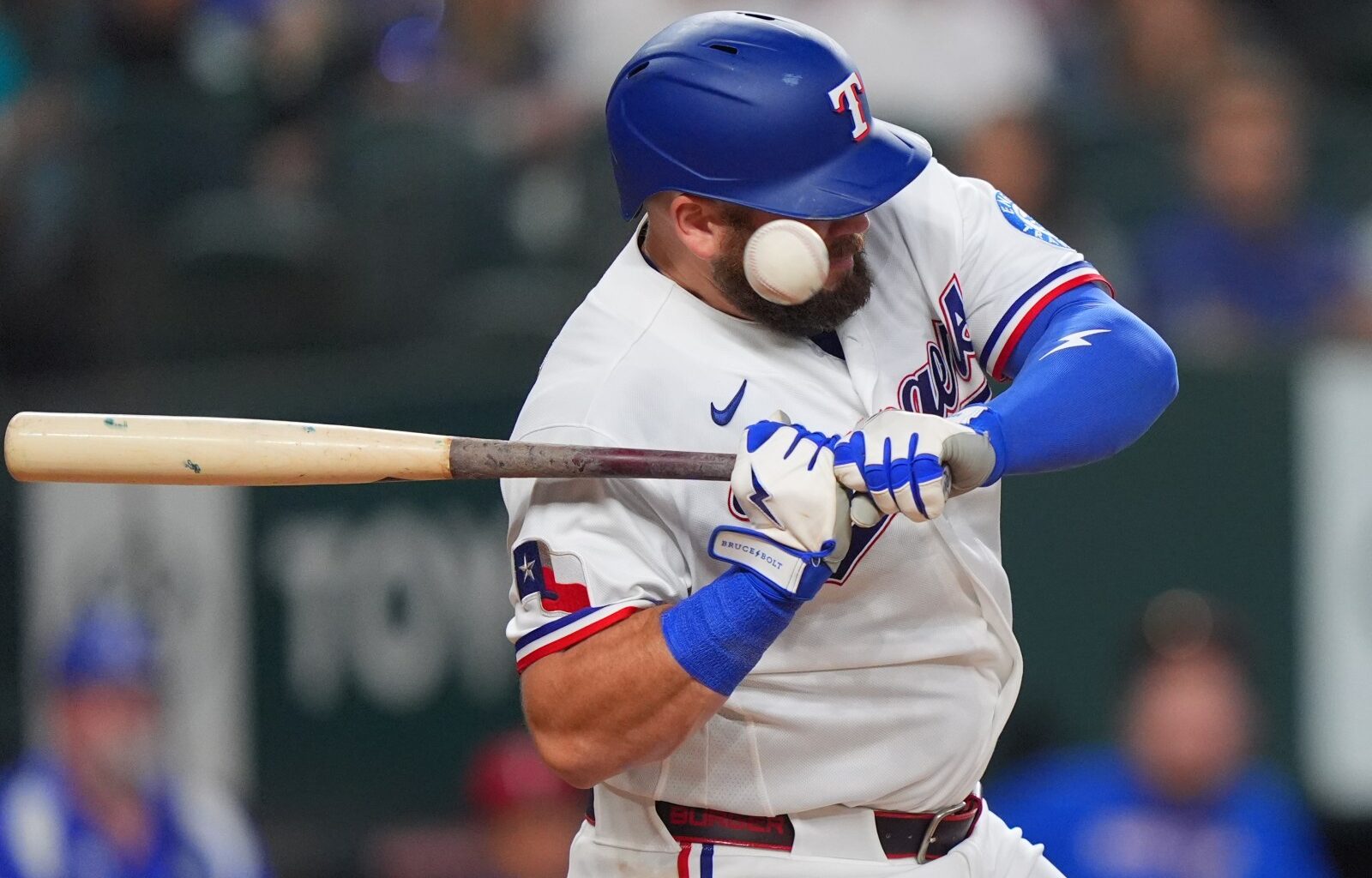 Rangers 1B Jake Burger leaves game with left wrist contusion – Winnipeg Free Press