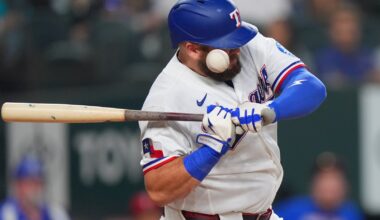 Rangers 1B Jake Burger leaves game with left wrist contusion – Winnipeg Free Press