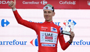Tadej Pogačar won stage 1 of the Vuelta a España by just 0.09 seconds (Photo: Miguel Medina / AFP)