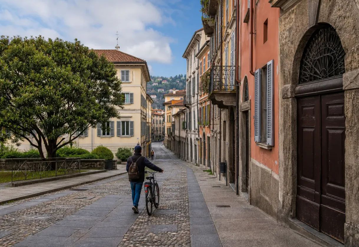 The mayor of Como banned cyclists from riding through the city center after he was hit by an electric bicycle