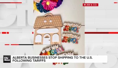 ‘It’s devastating’ Alberta businesses stop shipping to the U.S. following tariffs