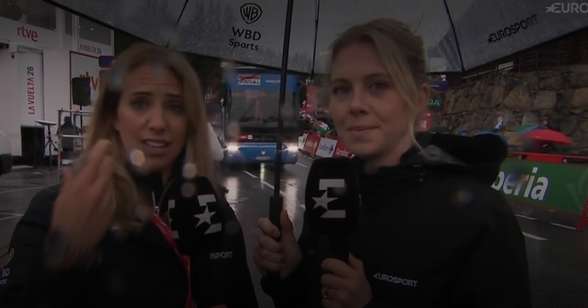 Eurosport analysts spoke with riders at canceled Vuelta stage