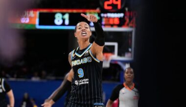 WNBA star Natasha Cloud confronts Enes Kanter Freedom over anti-trans shirt at Fever-Sky game